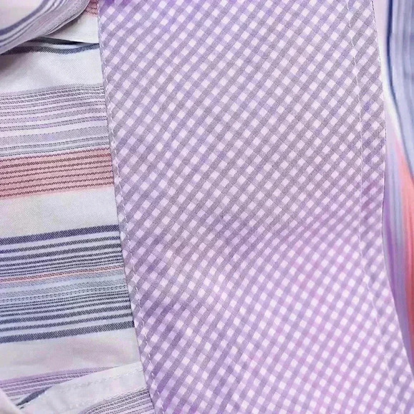 Robert Talbott Carmel Button Down Shirt Large Mens Red/Blue/ Purple 100% Cotton - Picture 6 of 12